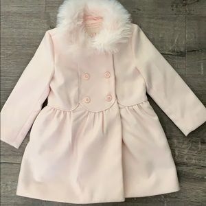 NWOT. Janie and Jack Light Pink Pea Coat